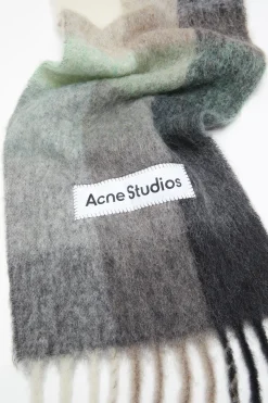 Karierter Schal Aus Mohair