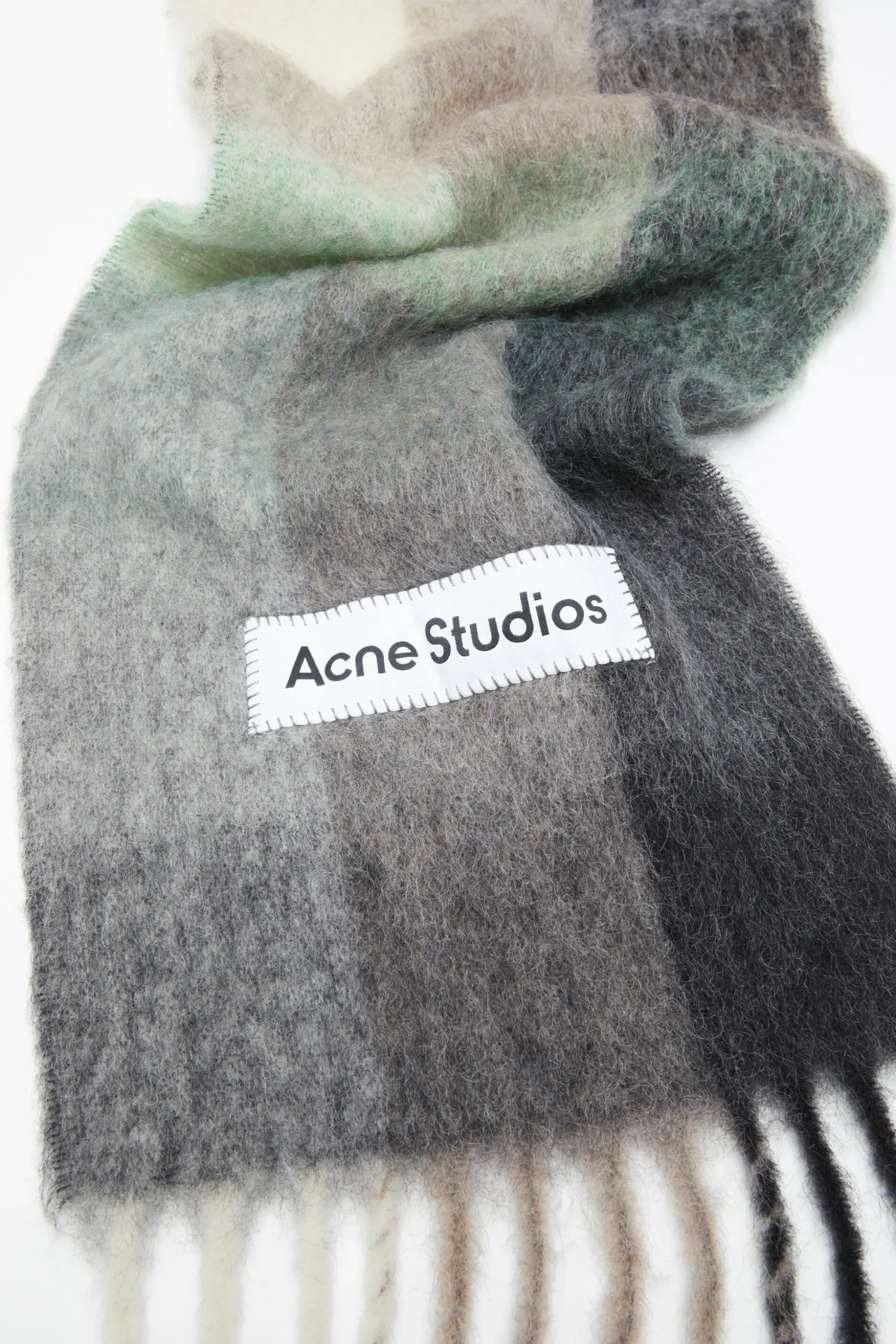 Karierter Schal Aus Mohair