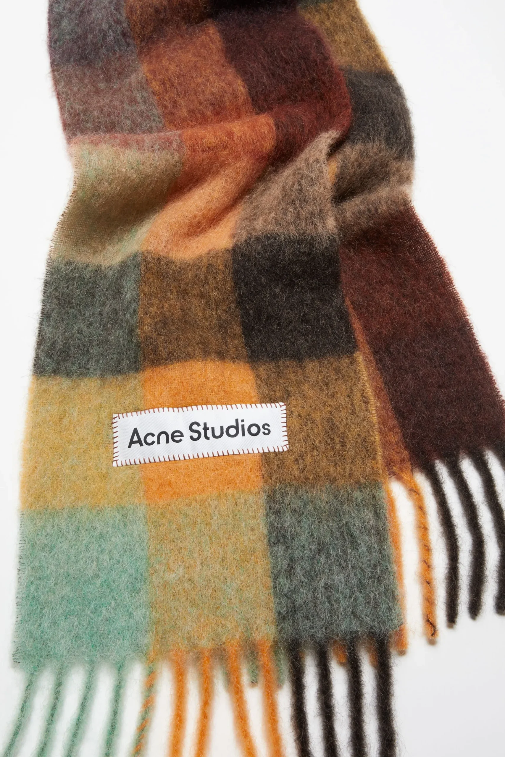 Karierter Schal Aus Mohair