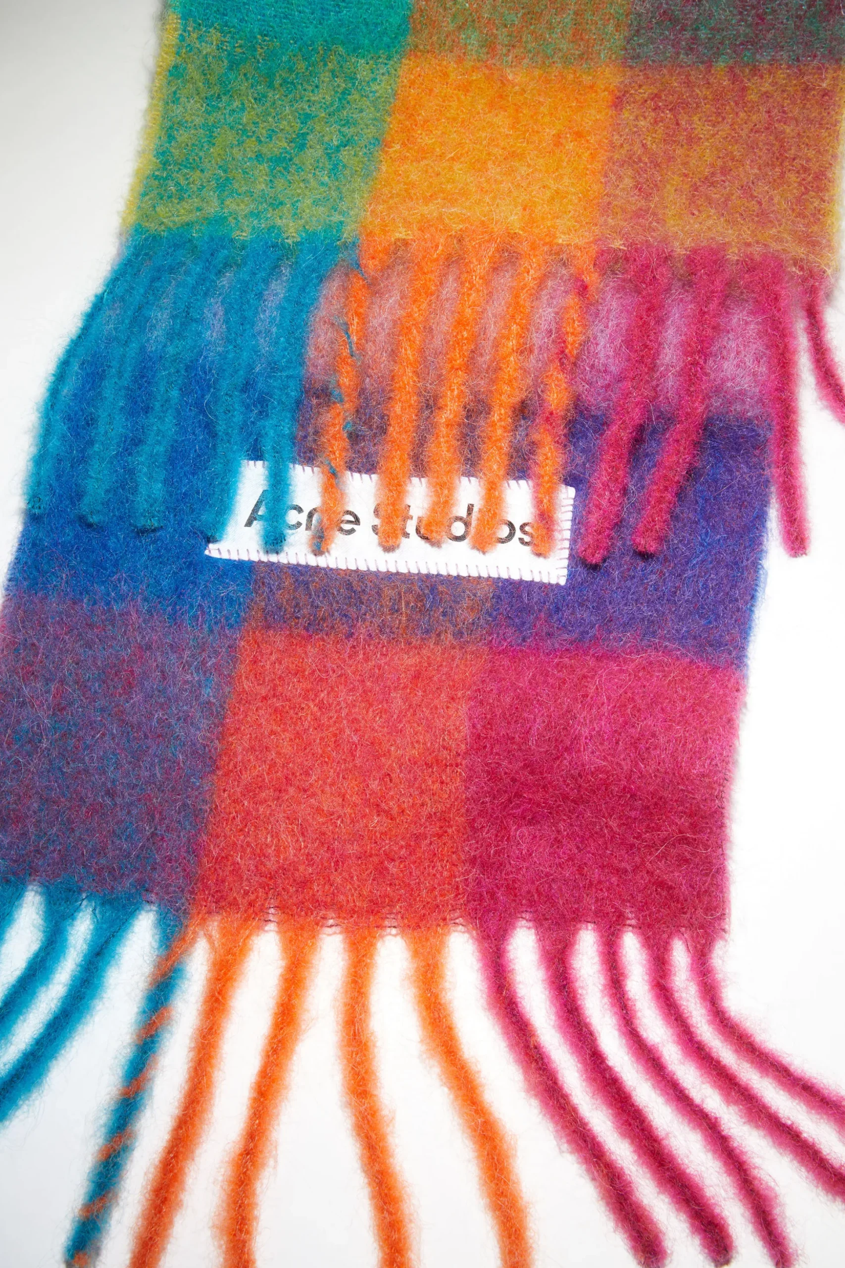Karierter Schal Aus Mohair