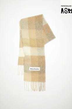 Karierter Schal Aus Mohair