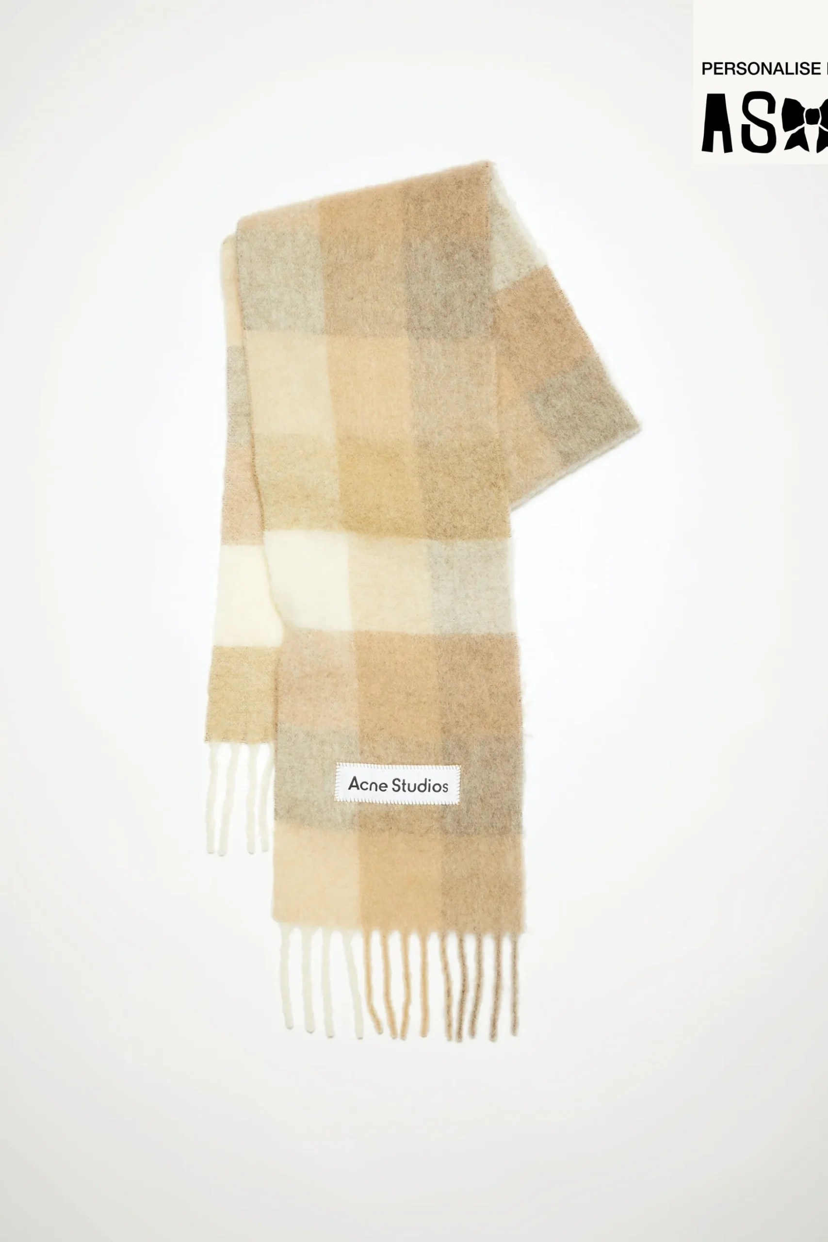 Karierter Schal Aus Mohair