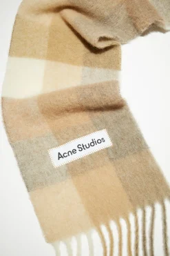 Karierter Schal Aus Mohair