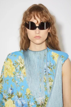 Kleid Mit Blumenprint Und Fransen