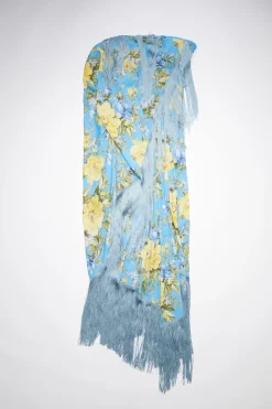 Kleid Mit Blumenprint Und Fransen
