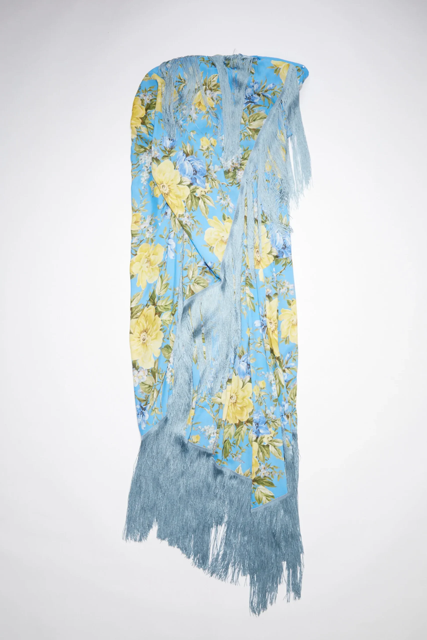 Kleid Mit Blumenprint Und Fransen