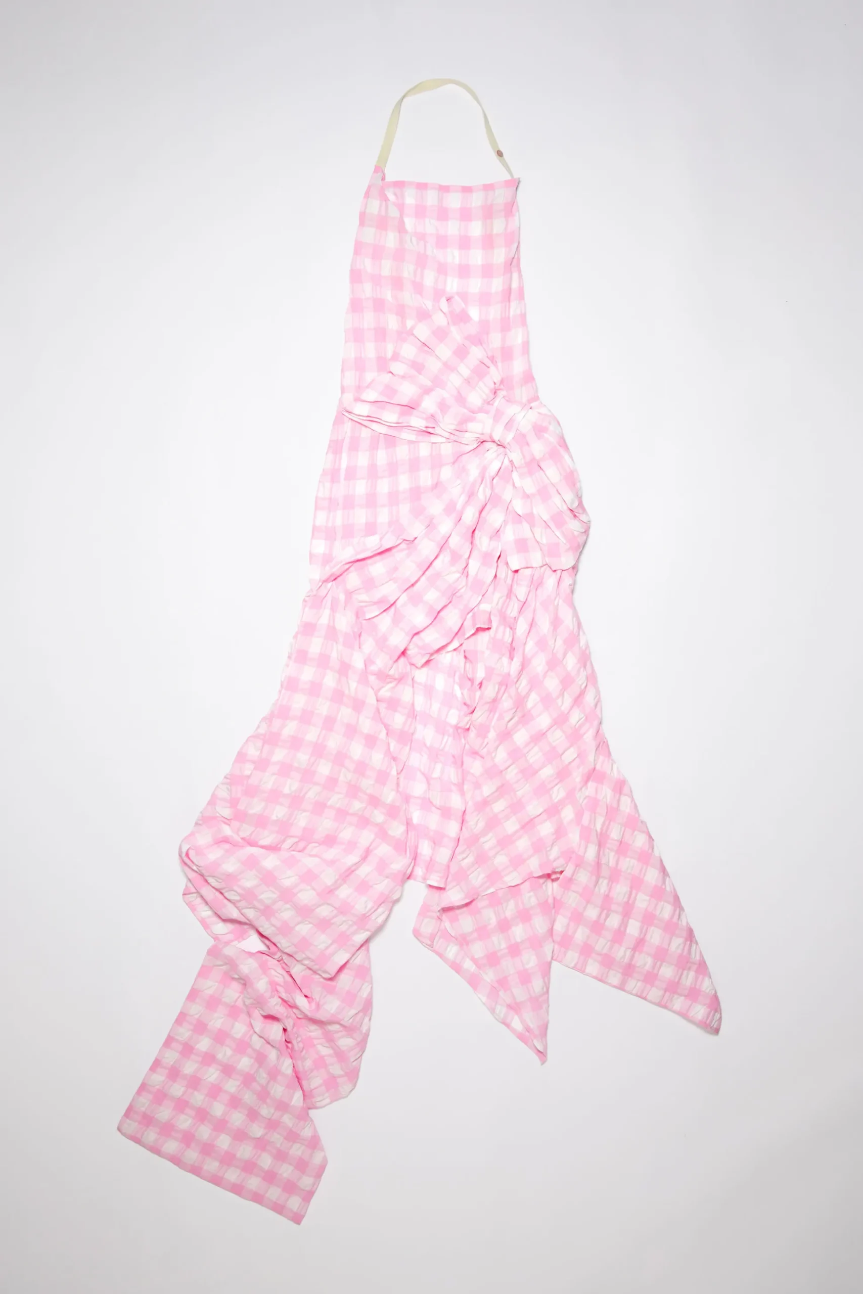 Kleid Mit Gingham-Muster Und Schleife