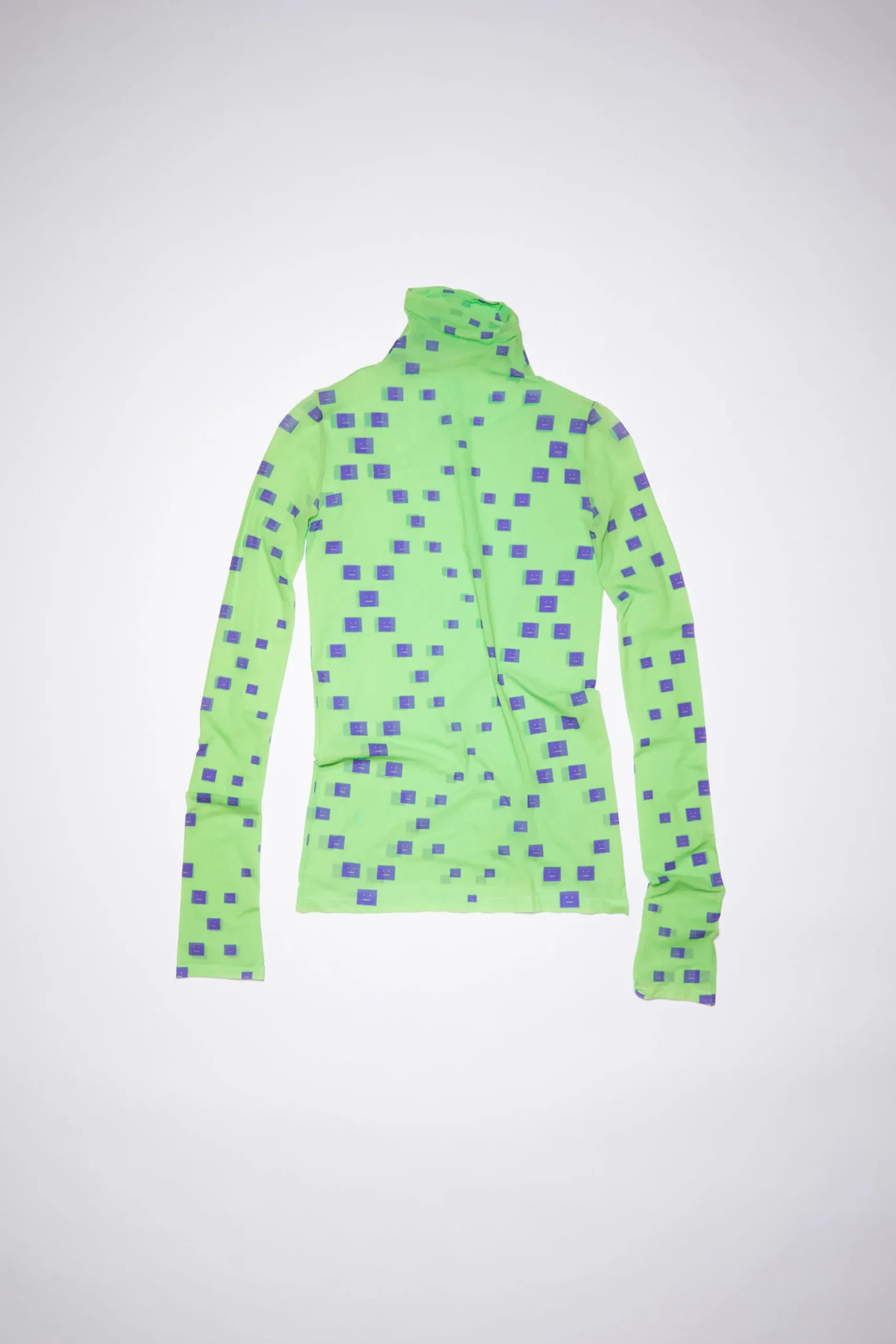 Langarmeliges Top Mit Face-Logo