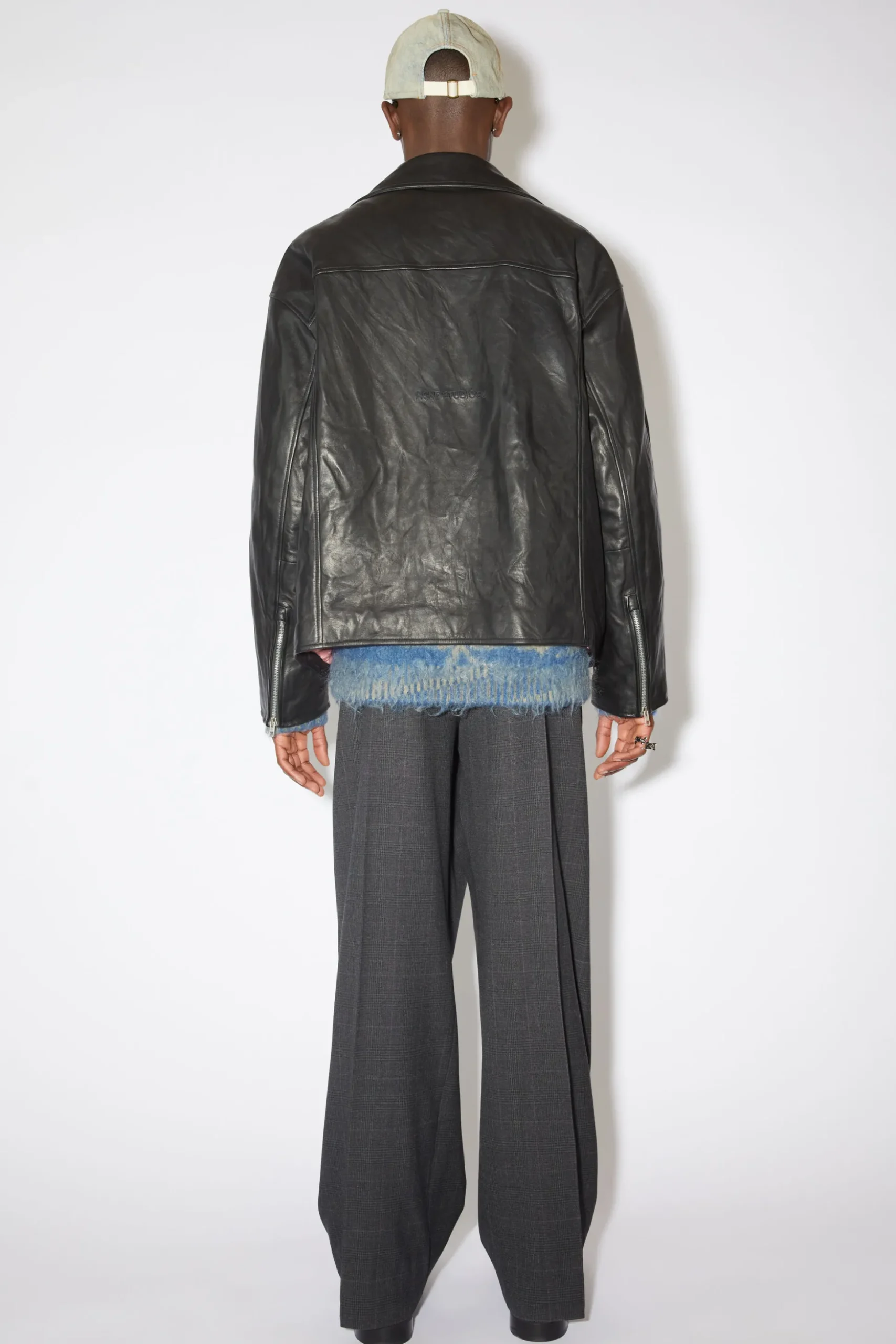 Lederjacke Im Used-Look