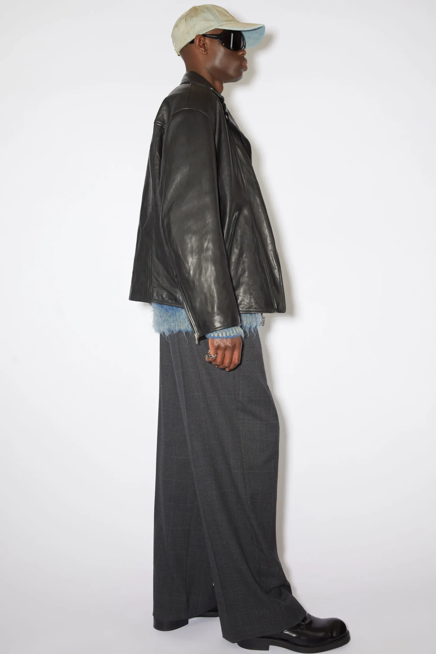 Lederjacke Im Used-Look