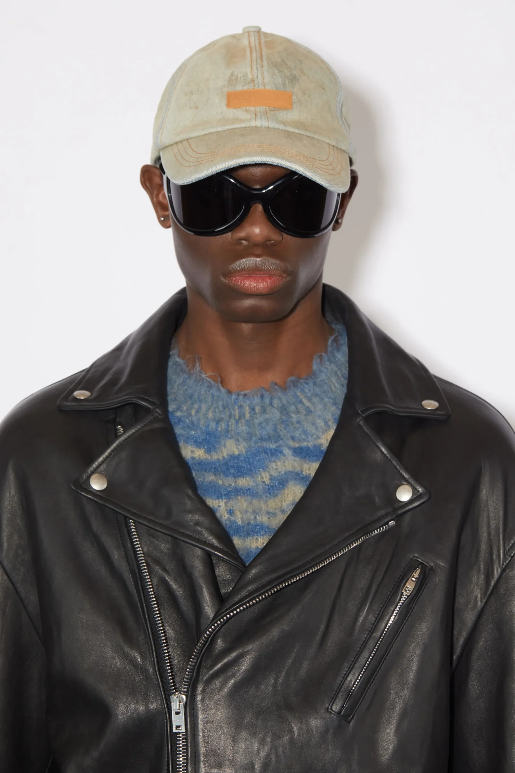 Lederjacke Im Used-Look