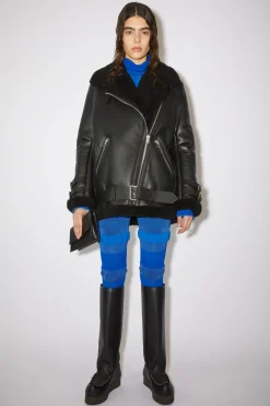 Lederjacke Mit Shearling