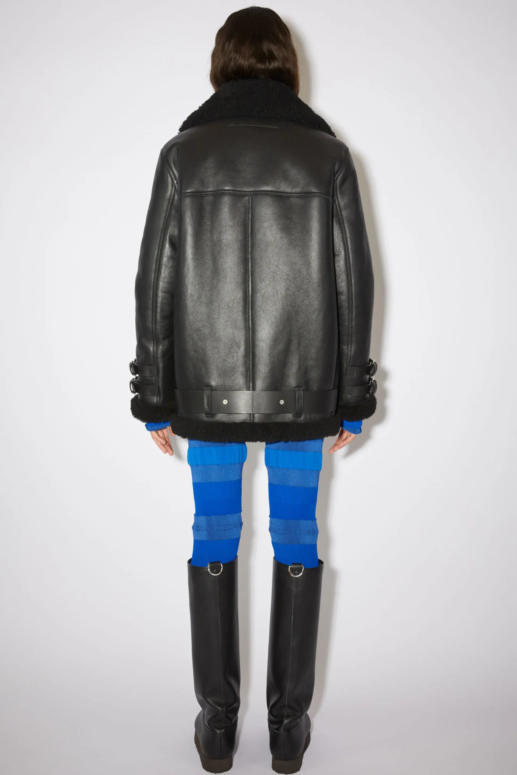 Lederjacke Mit Shearling