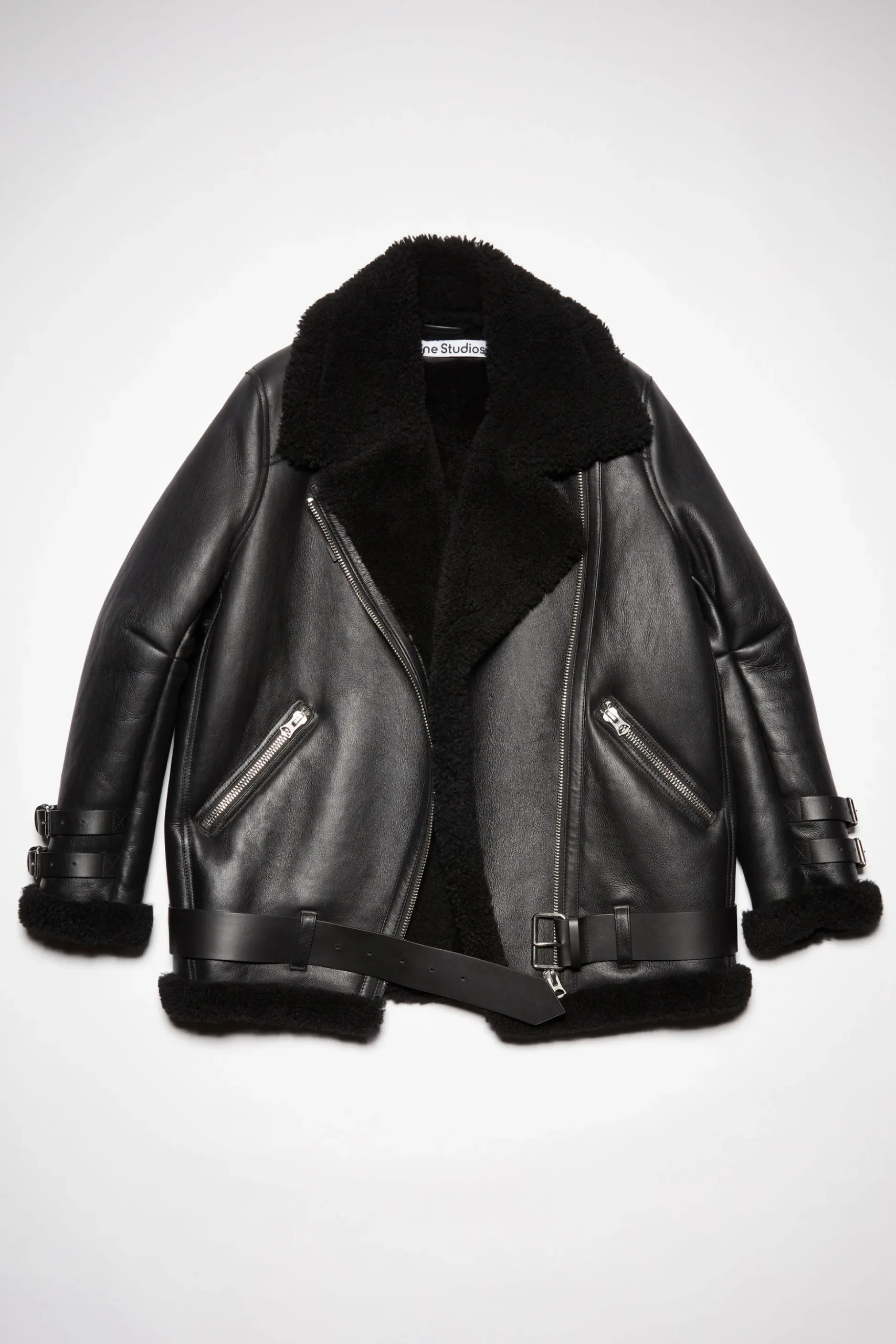Lederjacke Mit Shearling