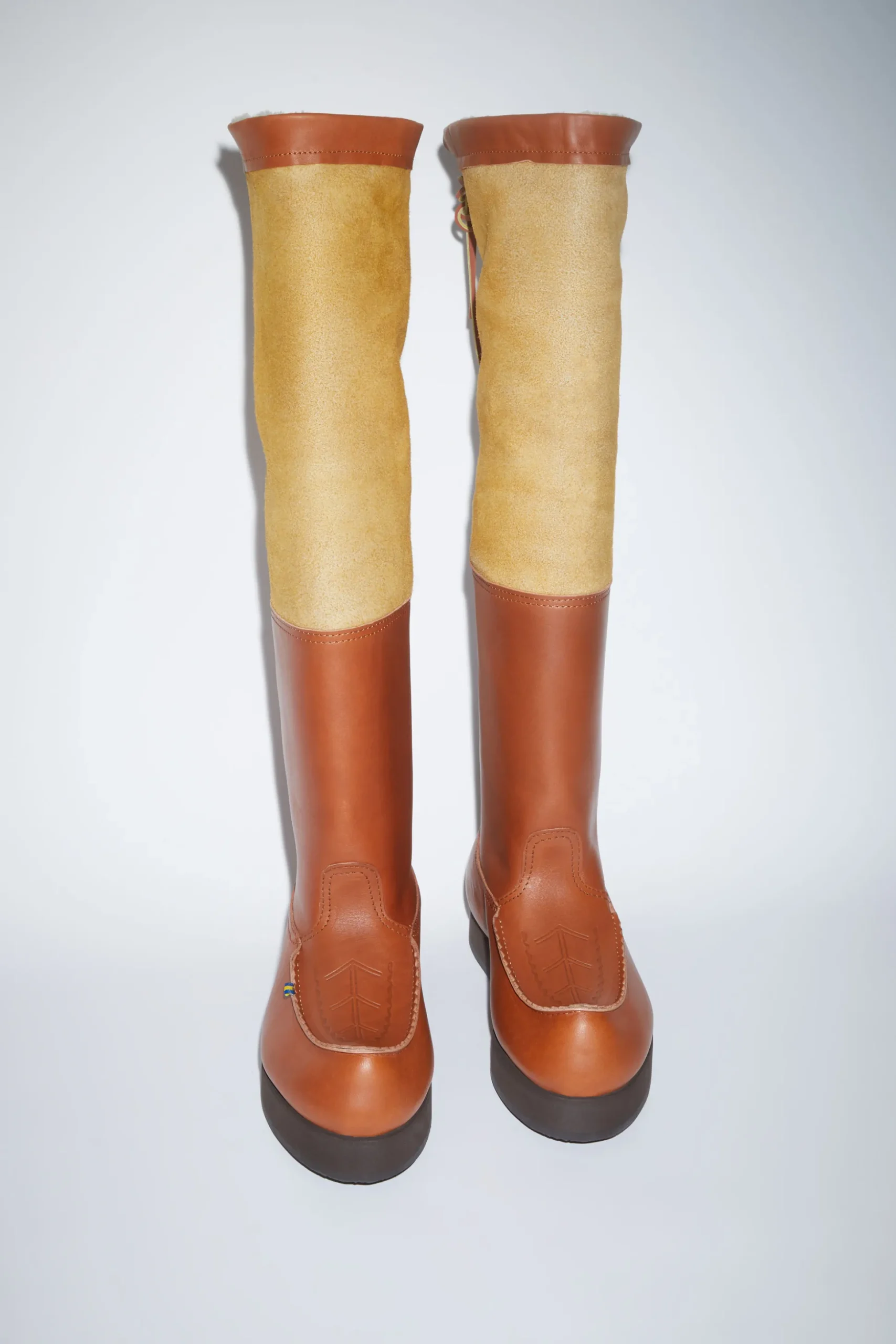 Lederschuhe Mit Wendbarem Shearling