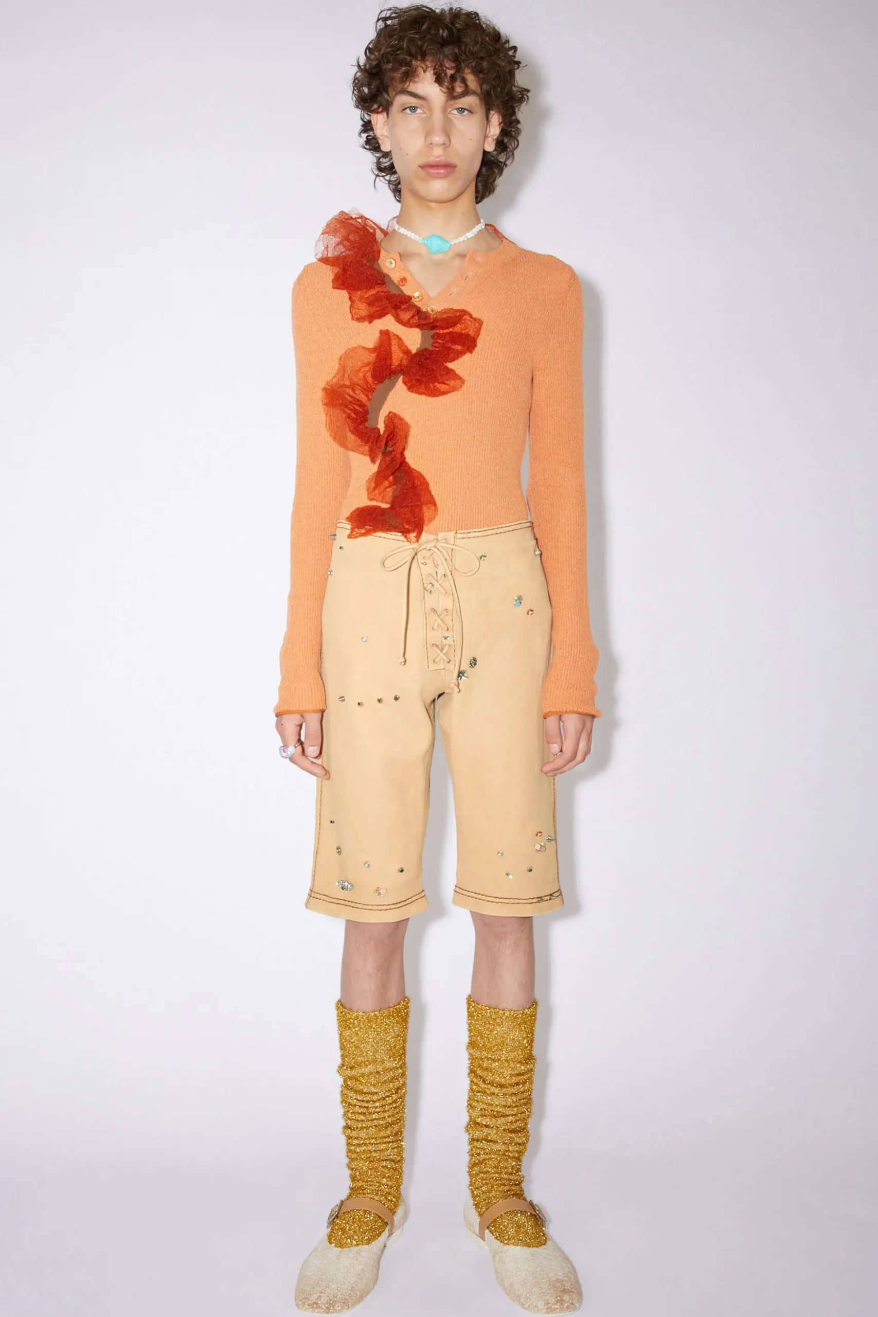 Leder-Shorts