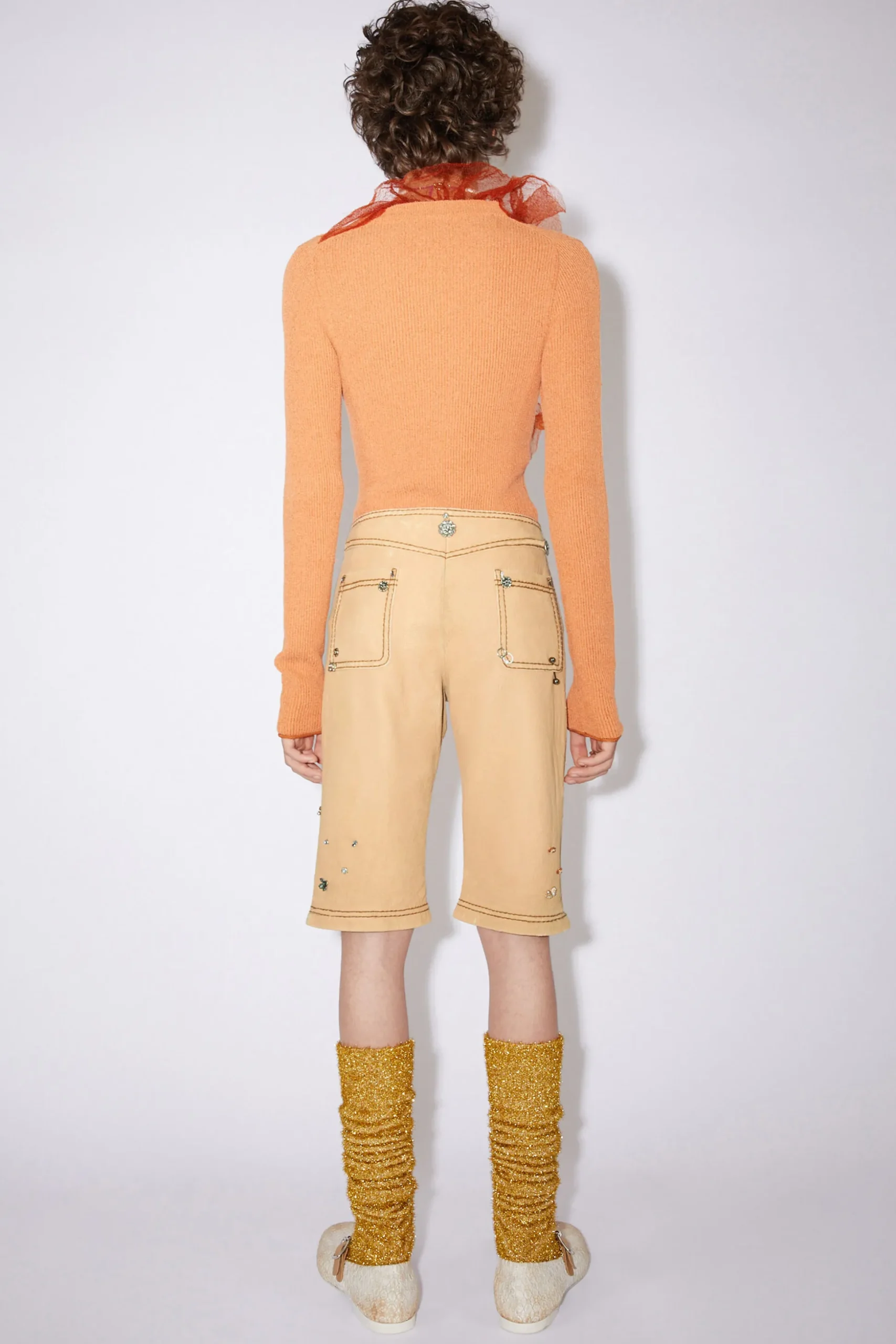 Leder-Shorts