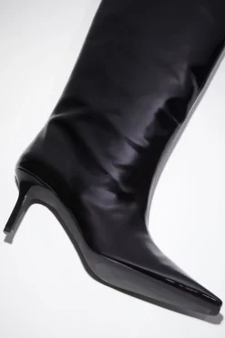 Lederstiefel Mit Absatz