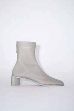Lederstiefel Mit Logo