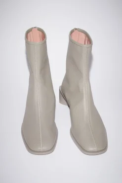Lederstiefel Mit Logo