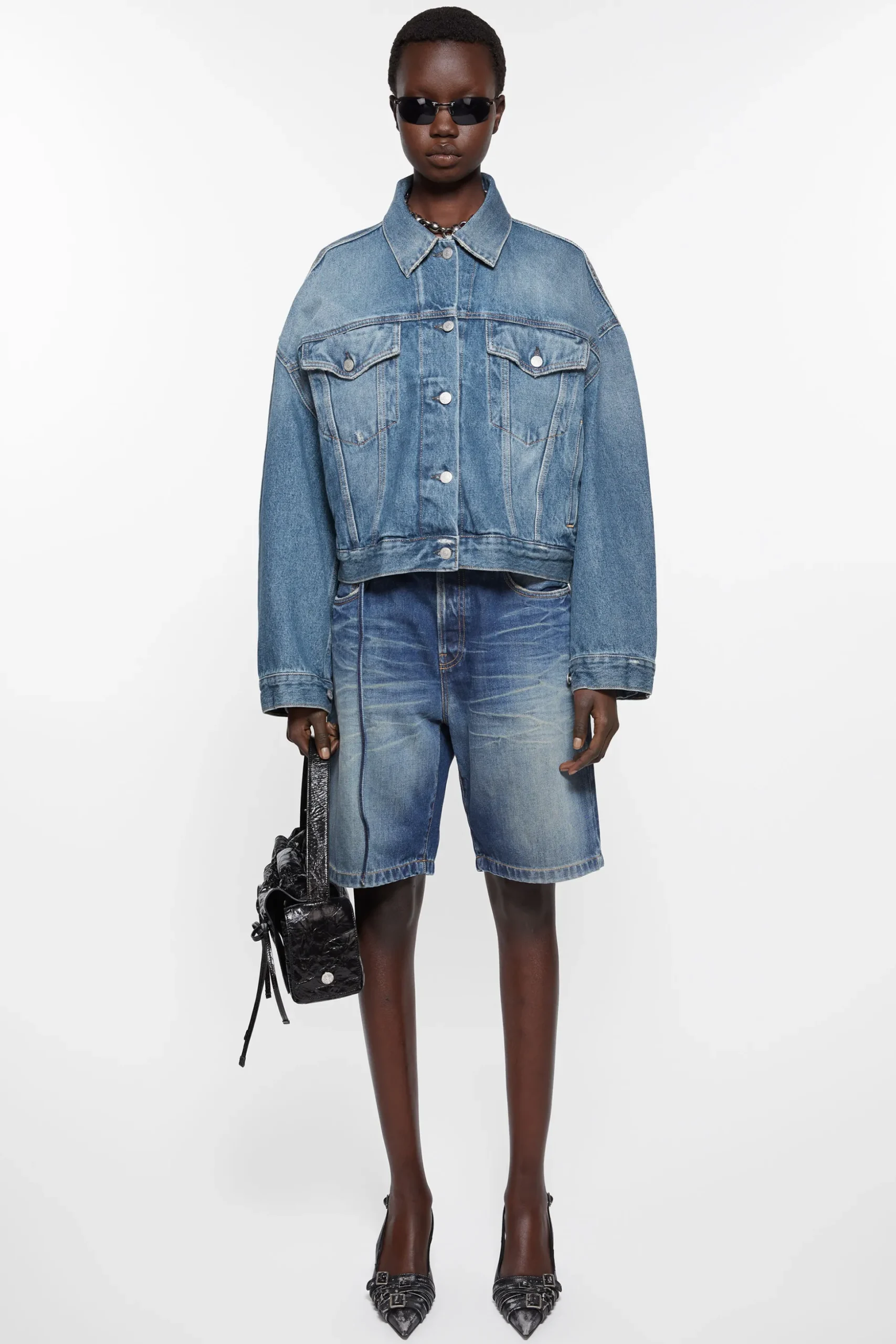 Lockere Denimjacke