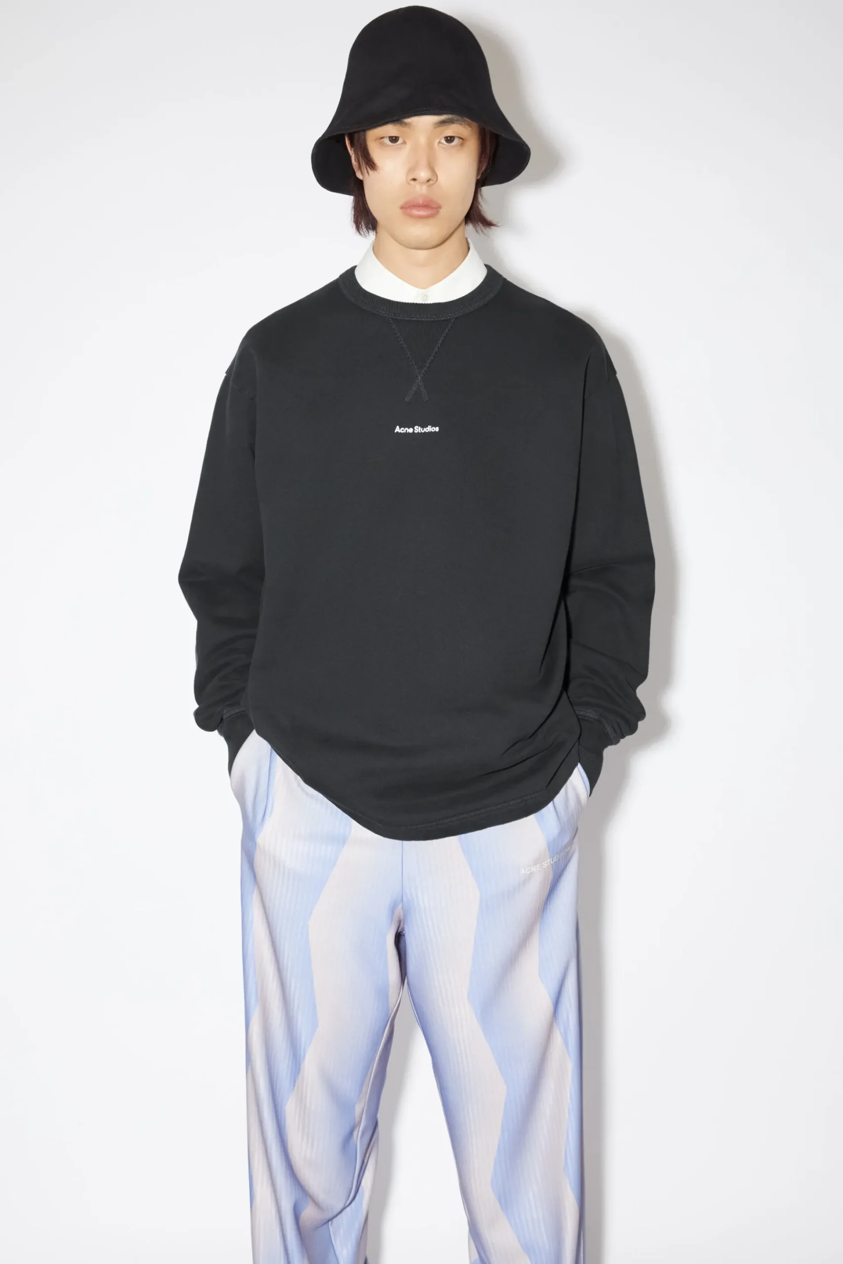 Logo-Pullover Mit Rundhalsausschnitt
