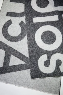 Logo-Schal Aus Woll-Mix