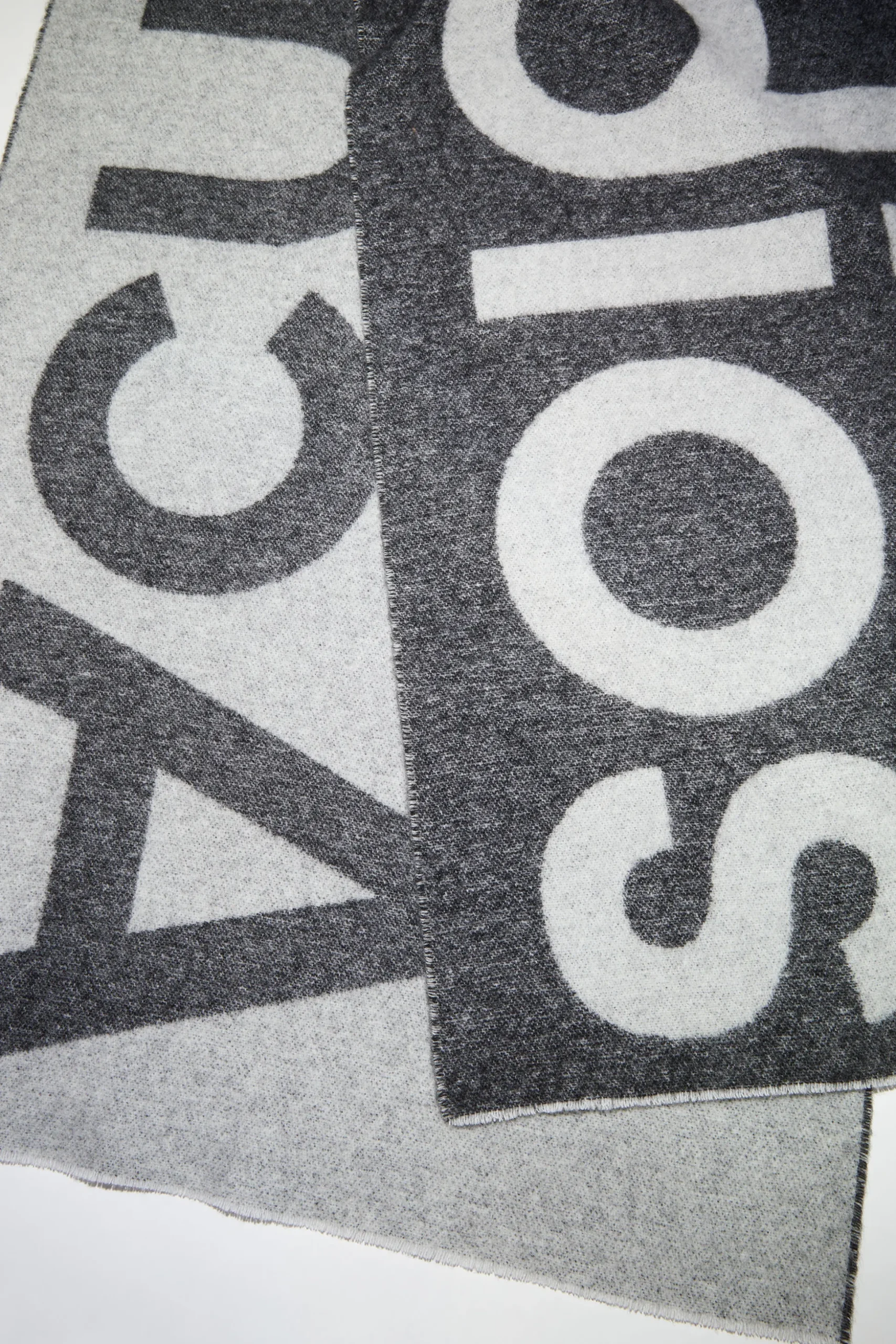 Logo-Schal Aus Woll-Mix