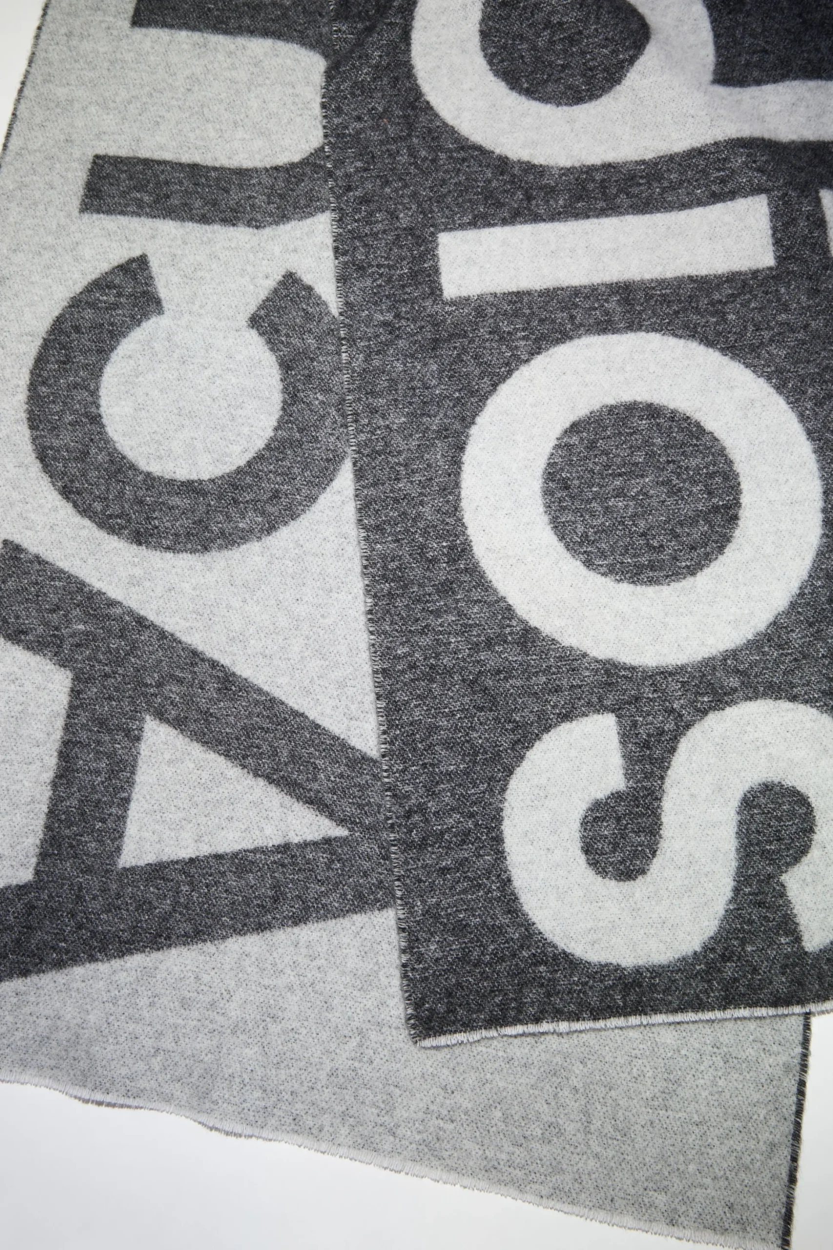 Logo-Schal Aus Woll-Mix