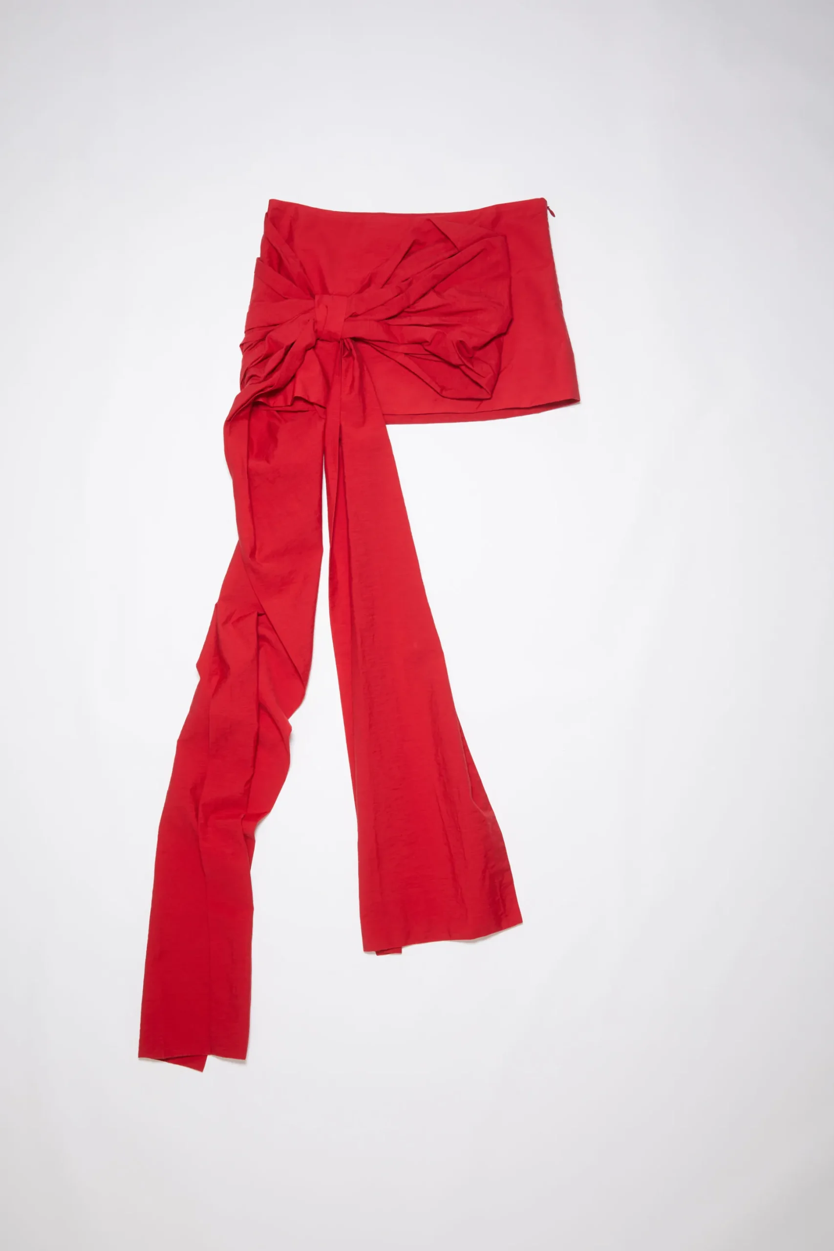 Minirock Aus Satin Mit Schleife