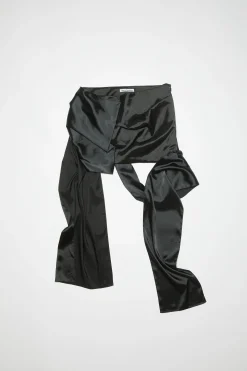 Minirock Aus Satin Mit Schleife