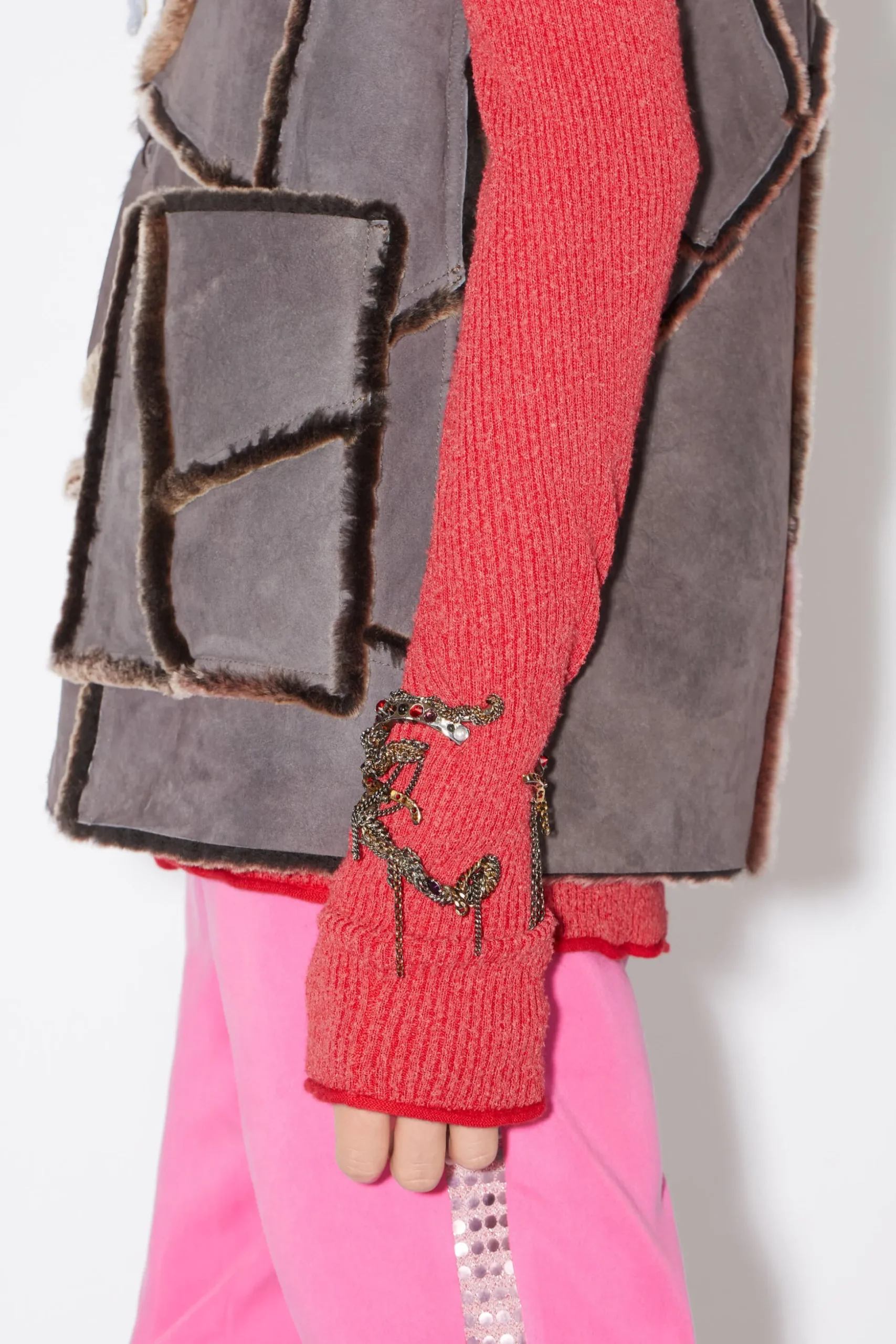 Mixed Textured Cuff Bracelet
