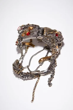 Mixed Textured Cuff Bracelet