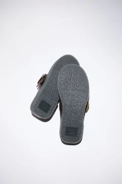 Mules Aus Leder Mit Schnalle