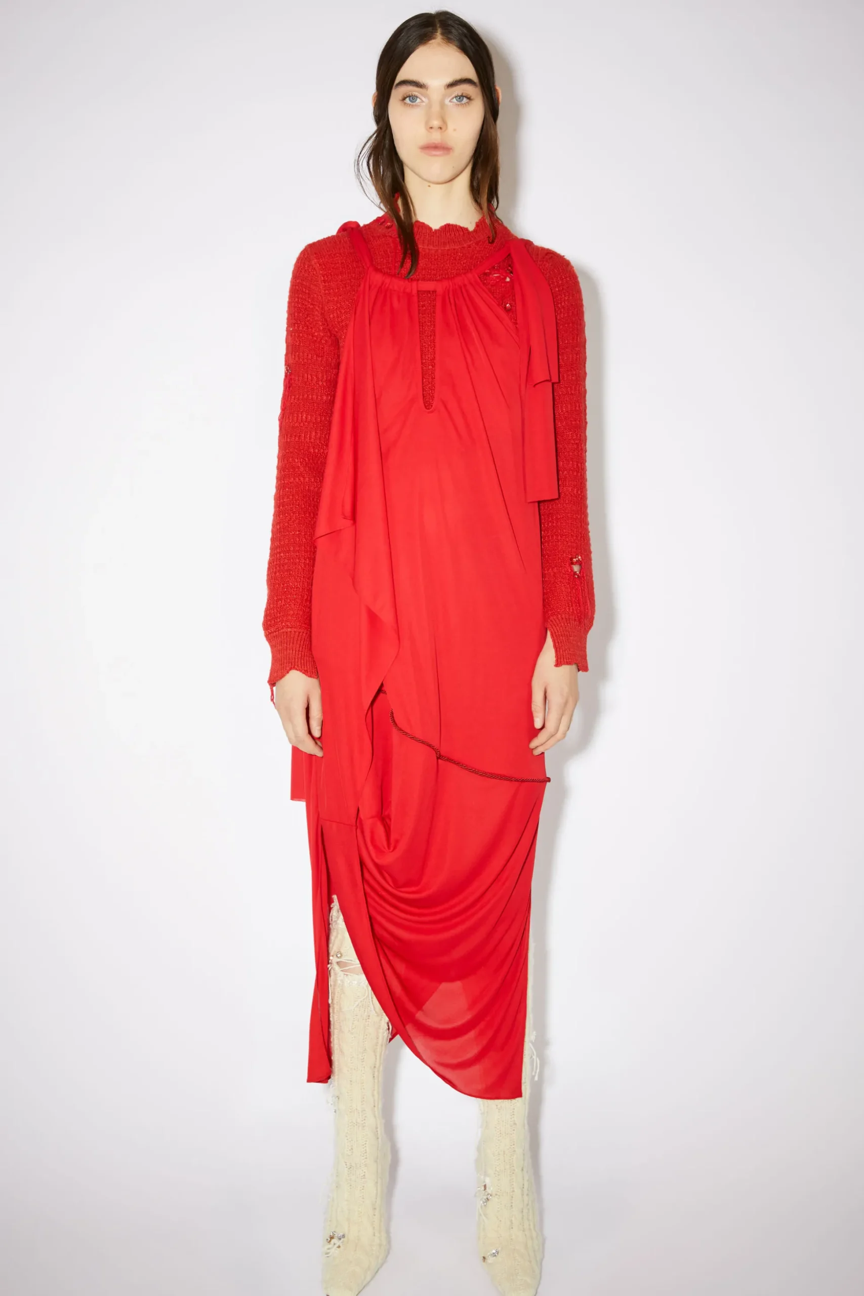 Neckholder-Kleid Mit Geknoteten Tragern