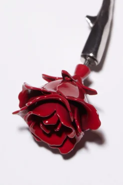 Ohrring Mit Rose Und Dornen