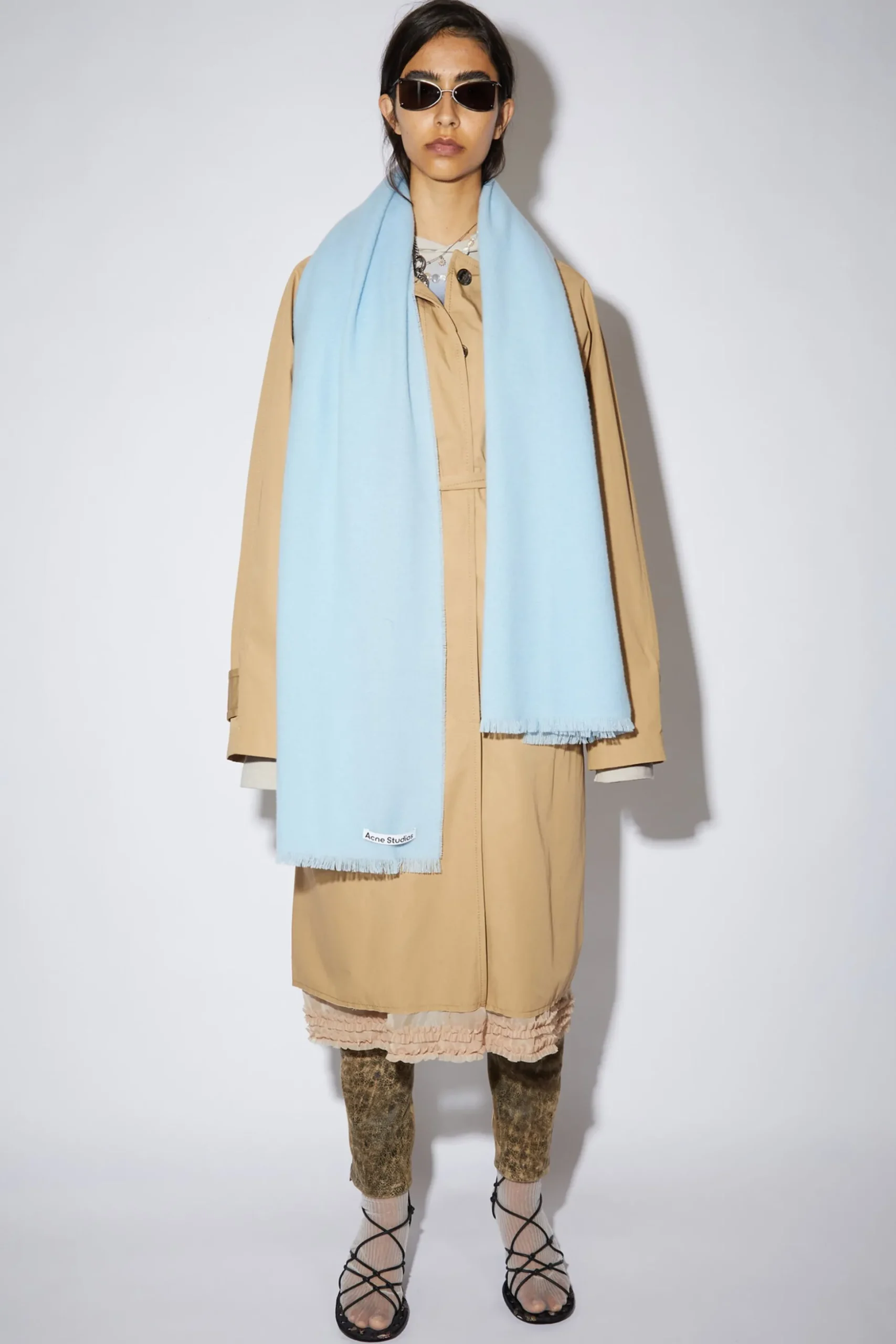 Oversized-Schal Aus Leichter Wolle