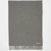 Oversized-Wollschal Mit Fransen