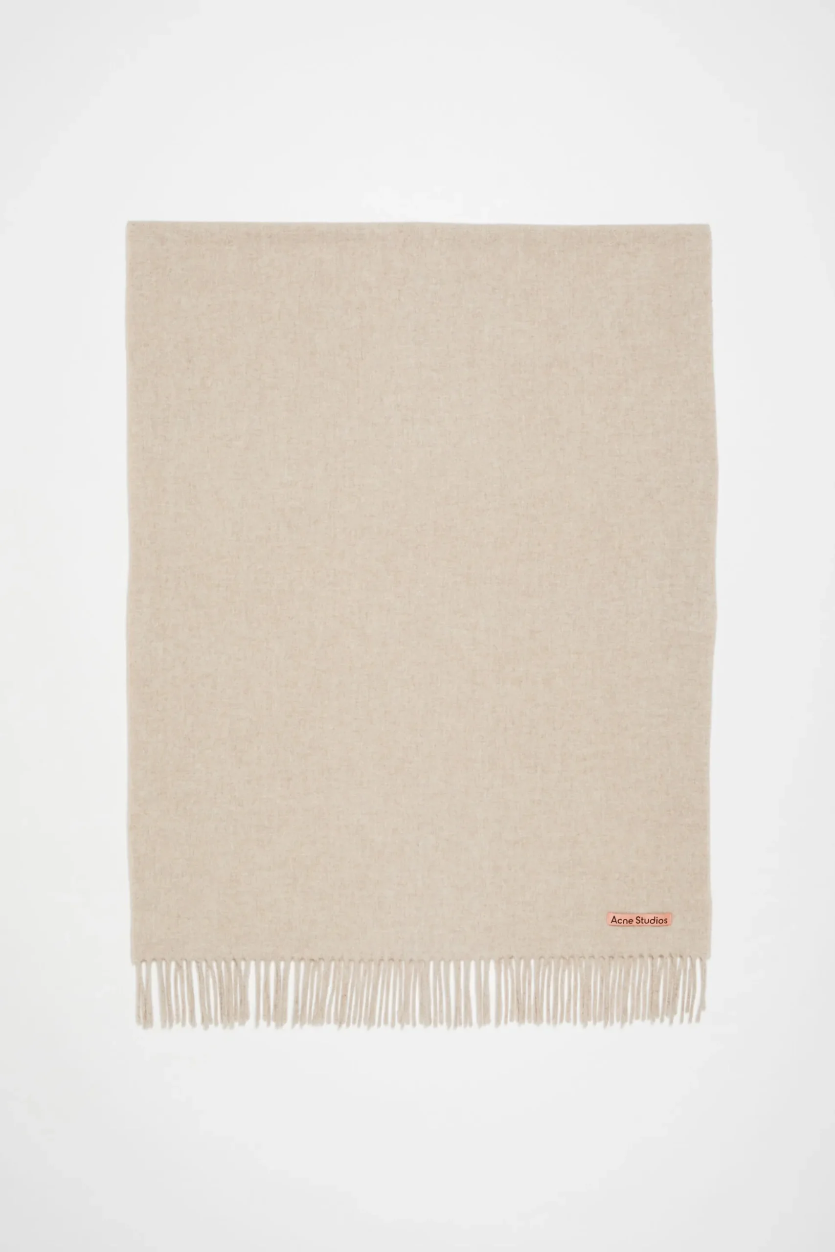 Oversized-Wollschal Mit Fransen