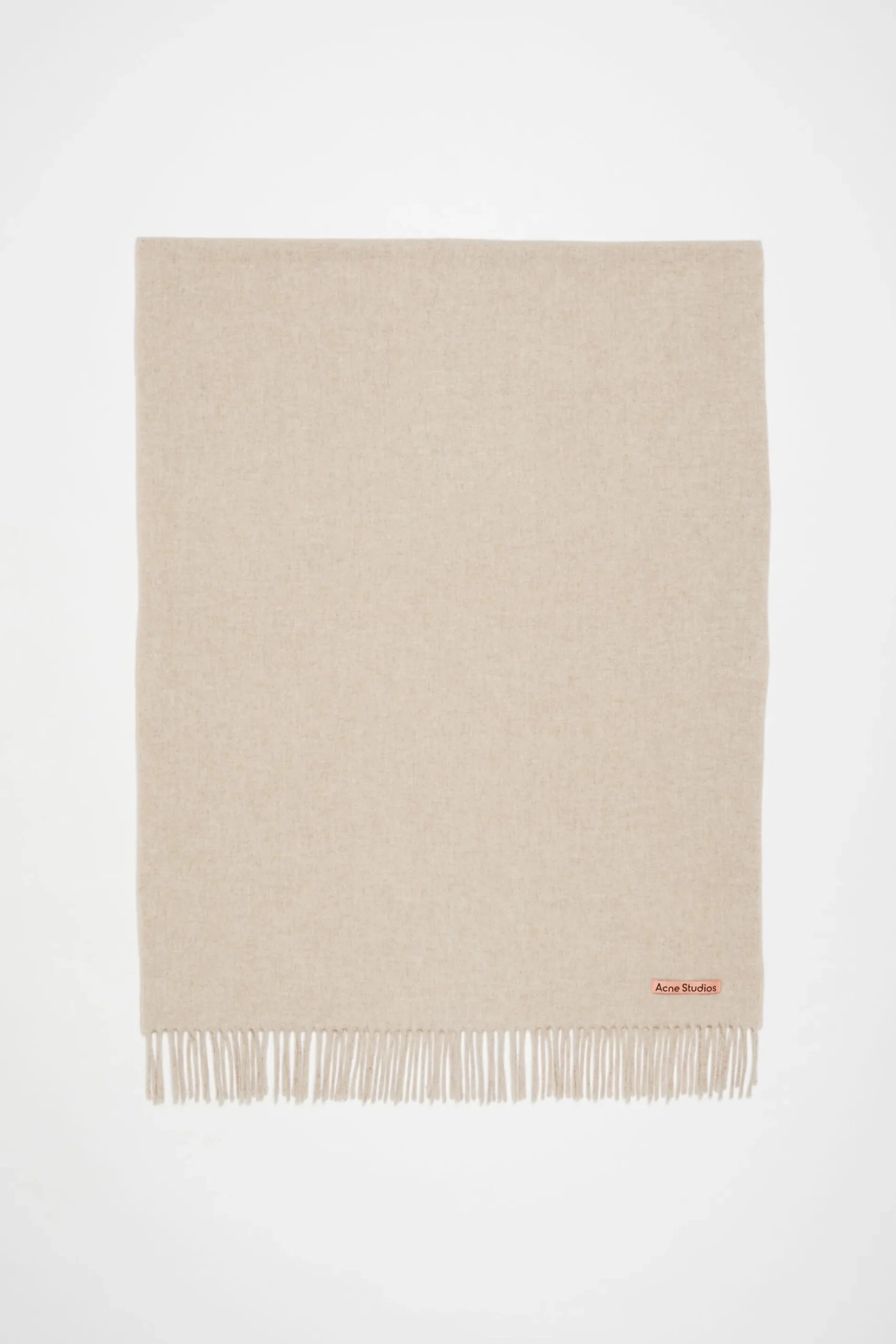 Oversized-Wollschal Mit Fransen