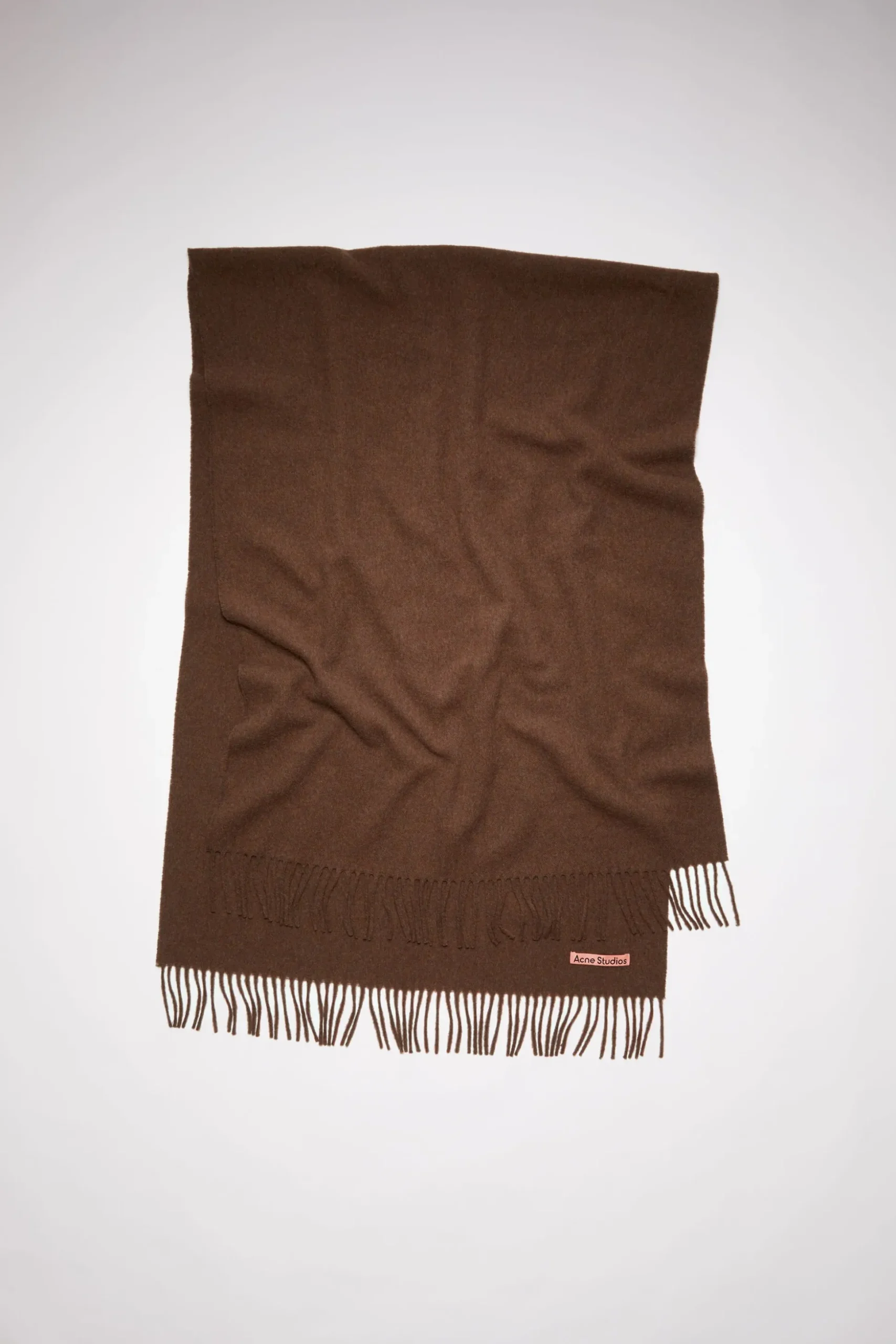 Oversized-Wollschal Mit Fransen