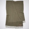 Oversized-Wollschal Mit Fransen