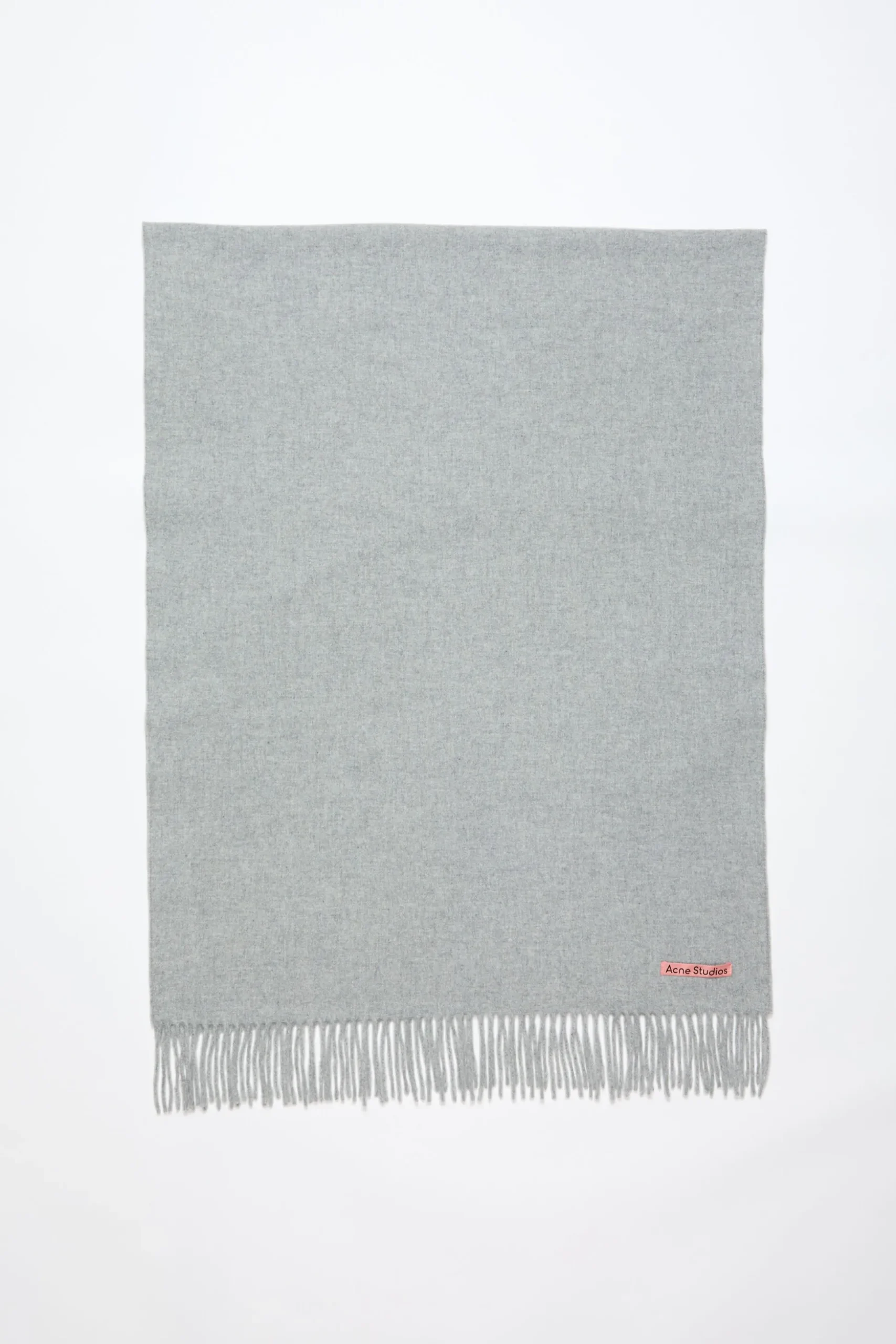 Oversized-Wollschal Mit Fransen