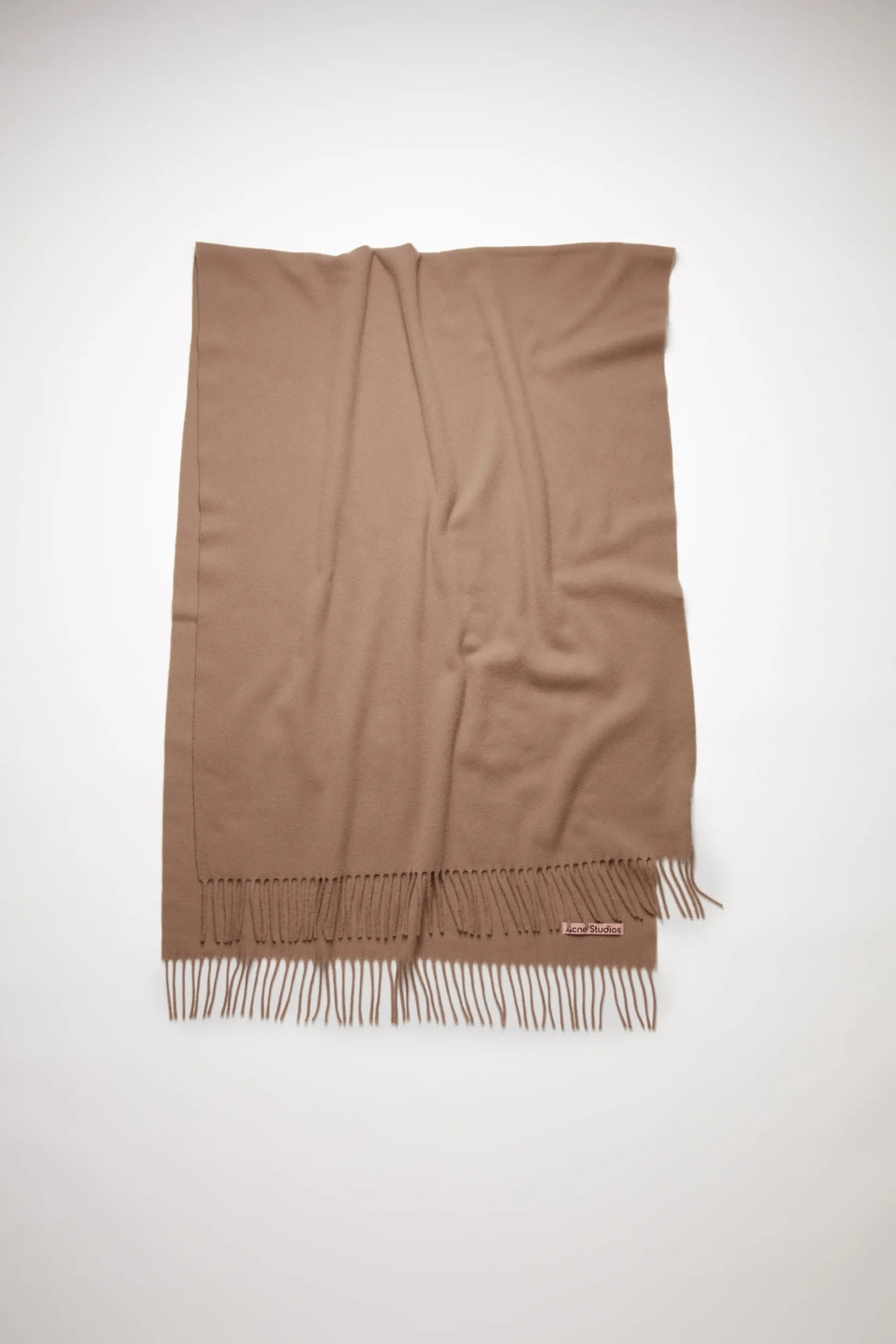 Oversized-Wollschal Mit Fransen
