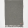Oversized-Wollschal Mit Fransen