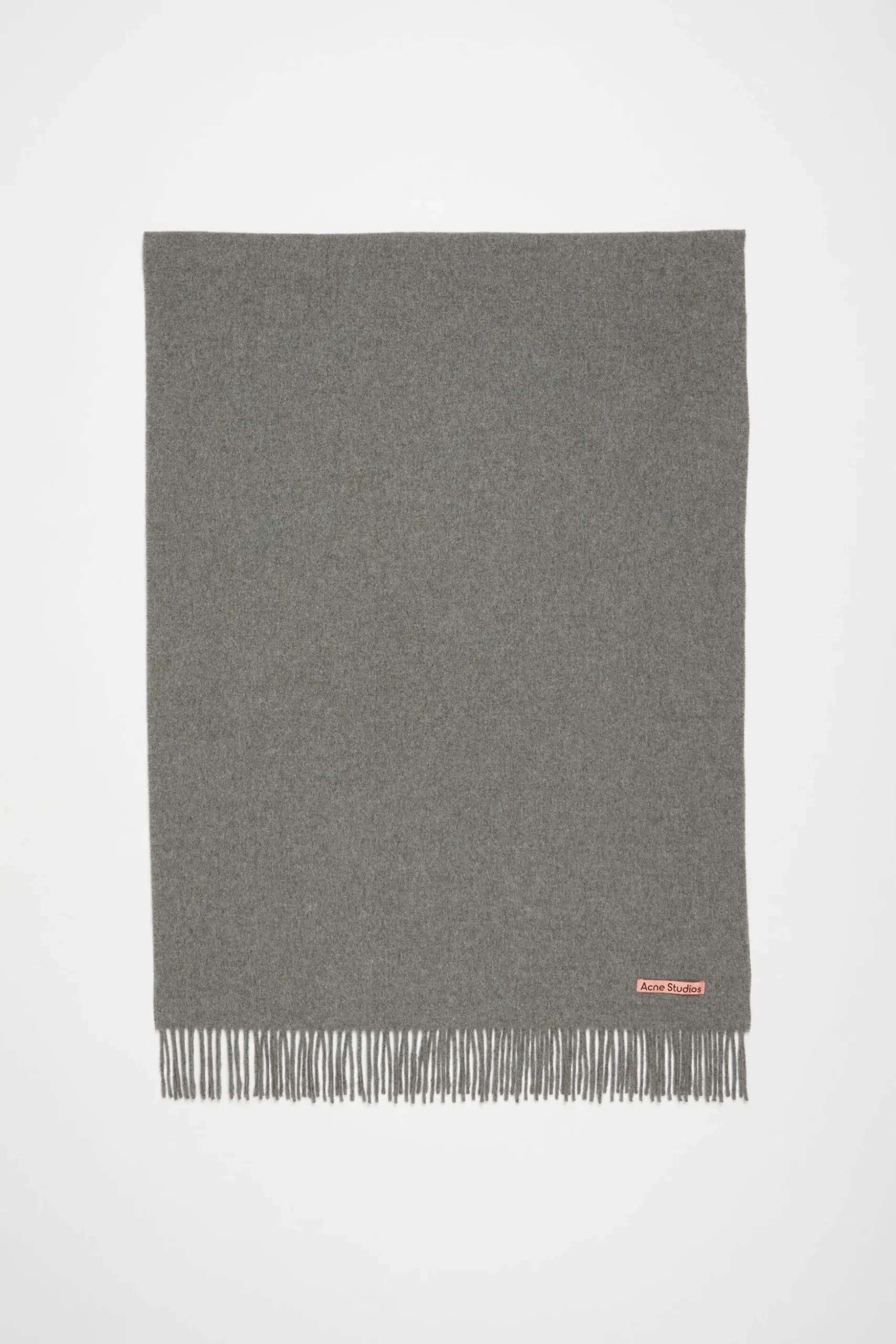 Oversized-Wollschal Mit Fransen