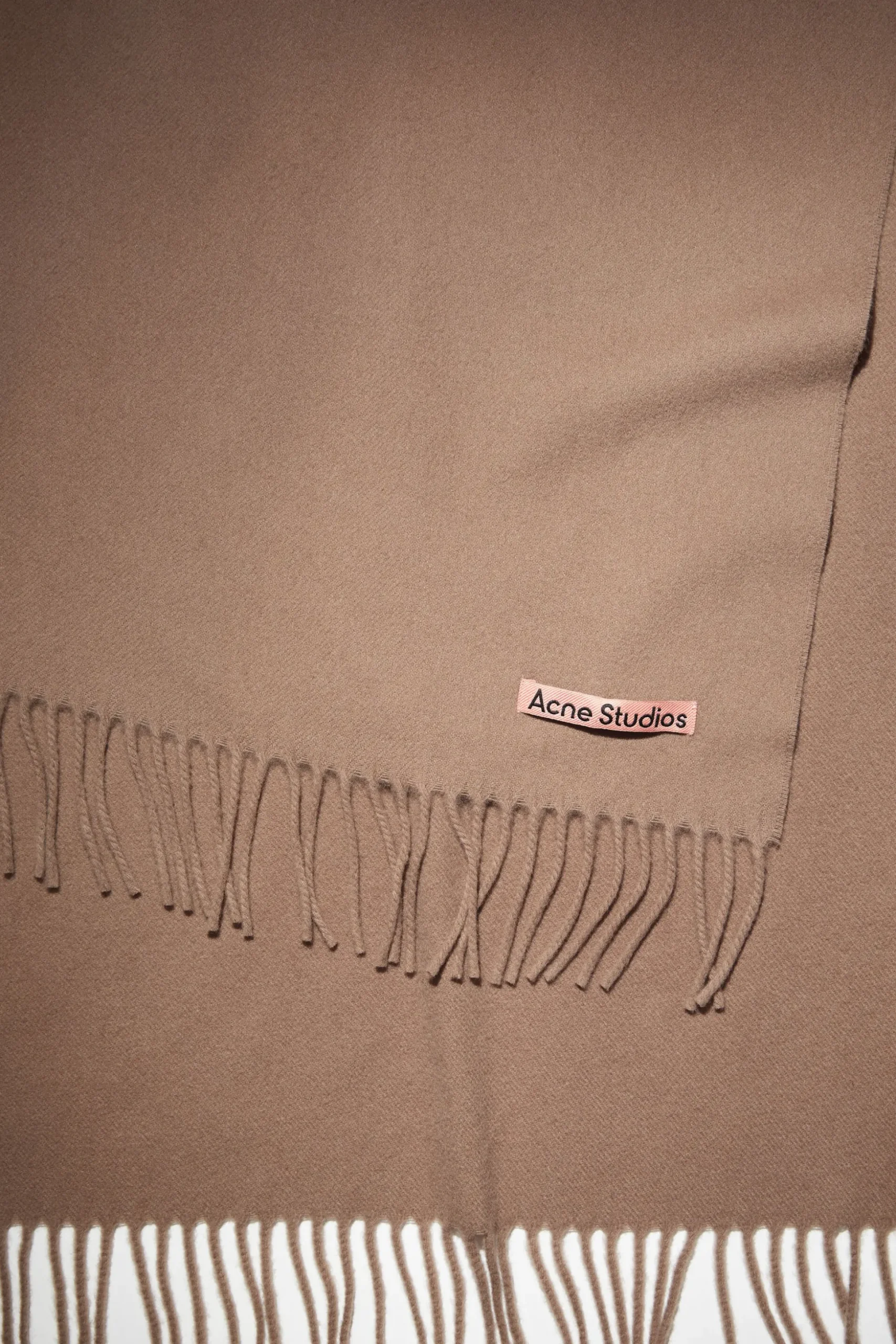 Oversized-Wollschal Mit Fransen