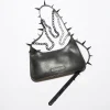 Platt Mini-Schultertasche Mit Spikes