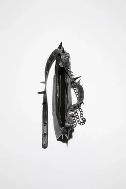 Platt Mini-Schultertasche Mit Spikes
