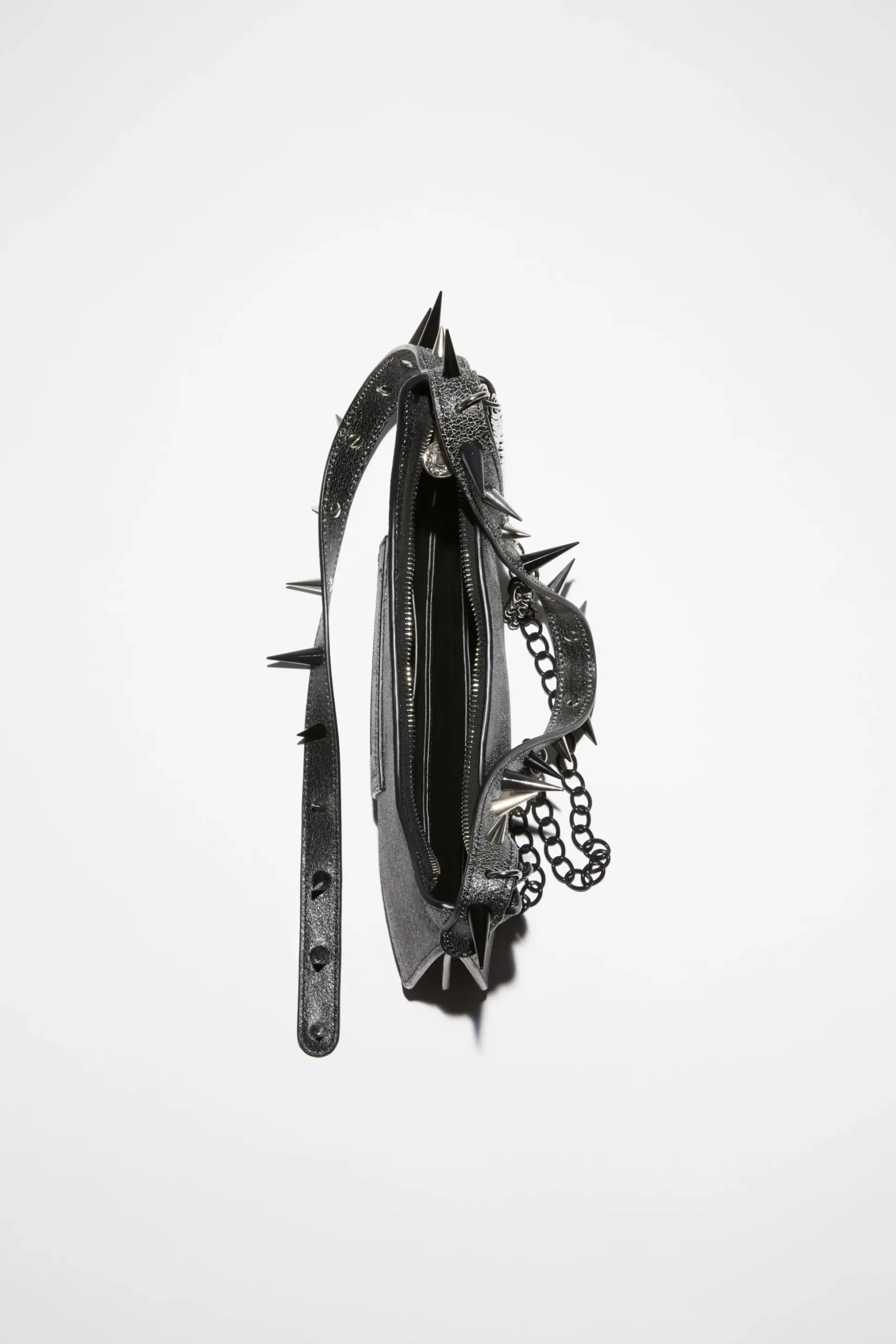 Platt Mini-Schultertasche Mit Spikes